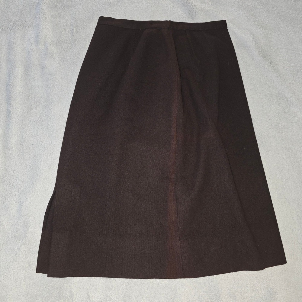 Vintage 50's / 60's Century Proportioned Brown Wool Skirt AFL‎ CIO Union Made